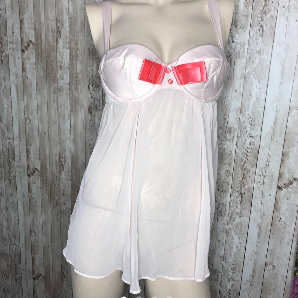 Victoria’s Secret Sexy Little Things Pink Push Up Bra Camisole 36C